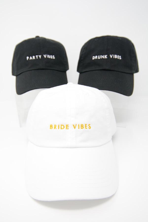 Bride Vibes | Drunk Vibes | Party Vibes - Bachelorette party dad hats - Bride Vibes