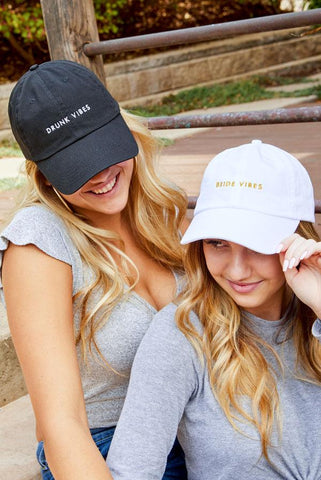 Bride Vibes | Drunk Vibes | Party Vibes - Bachelorette party dad hats - Bride Vibes