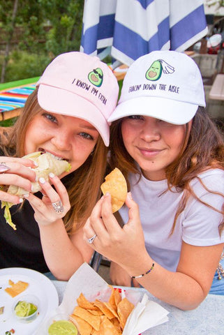 Guacin' Down the Aisle - Fiesta Avocado Hats!